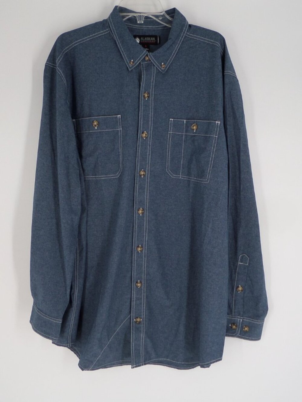 Duluth Trading Alaska Hardgear  Polyester Jean Color LS Shirt Size  2XL Tall